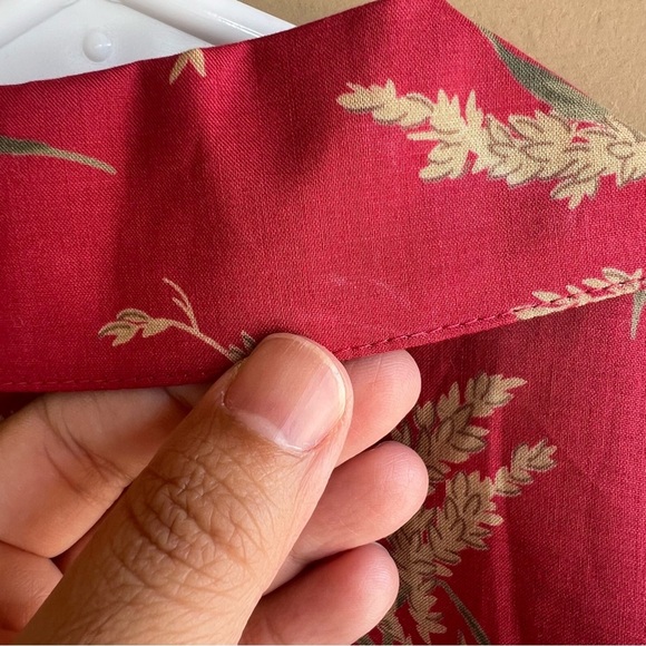 Lauren Ralph Lauren Floral Button Down Shirt - Size M Cotton Lightweight Preppy - Picture 6 of 7